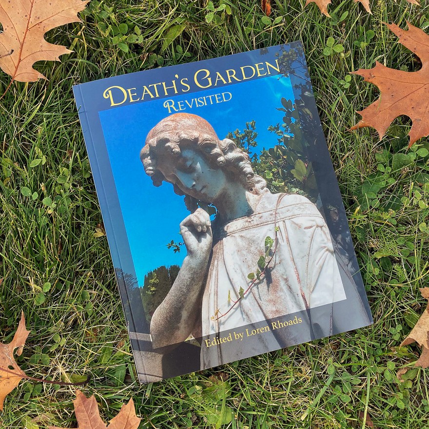 Book cover for Death’s Garden Revisited, edited by Loren Rhoads