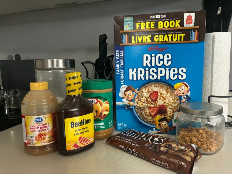 Ingredients to make Scotcharoo Bars