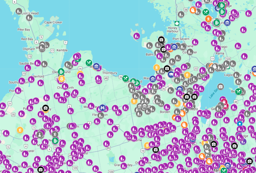 Screen grab of Google maps