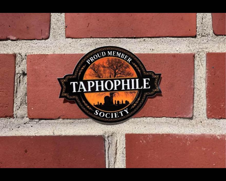 Taphophile Society Sticker by Wirehed Laboratories 