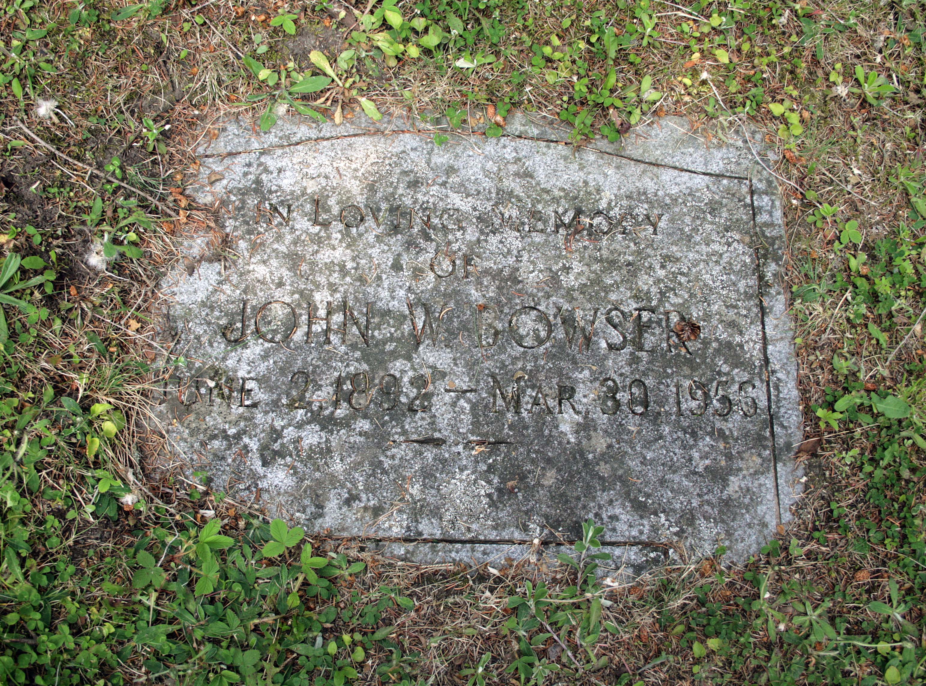 Grave of John W. Bowser